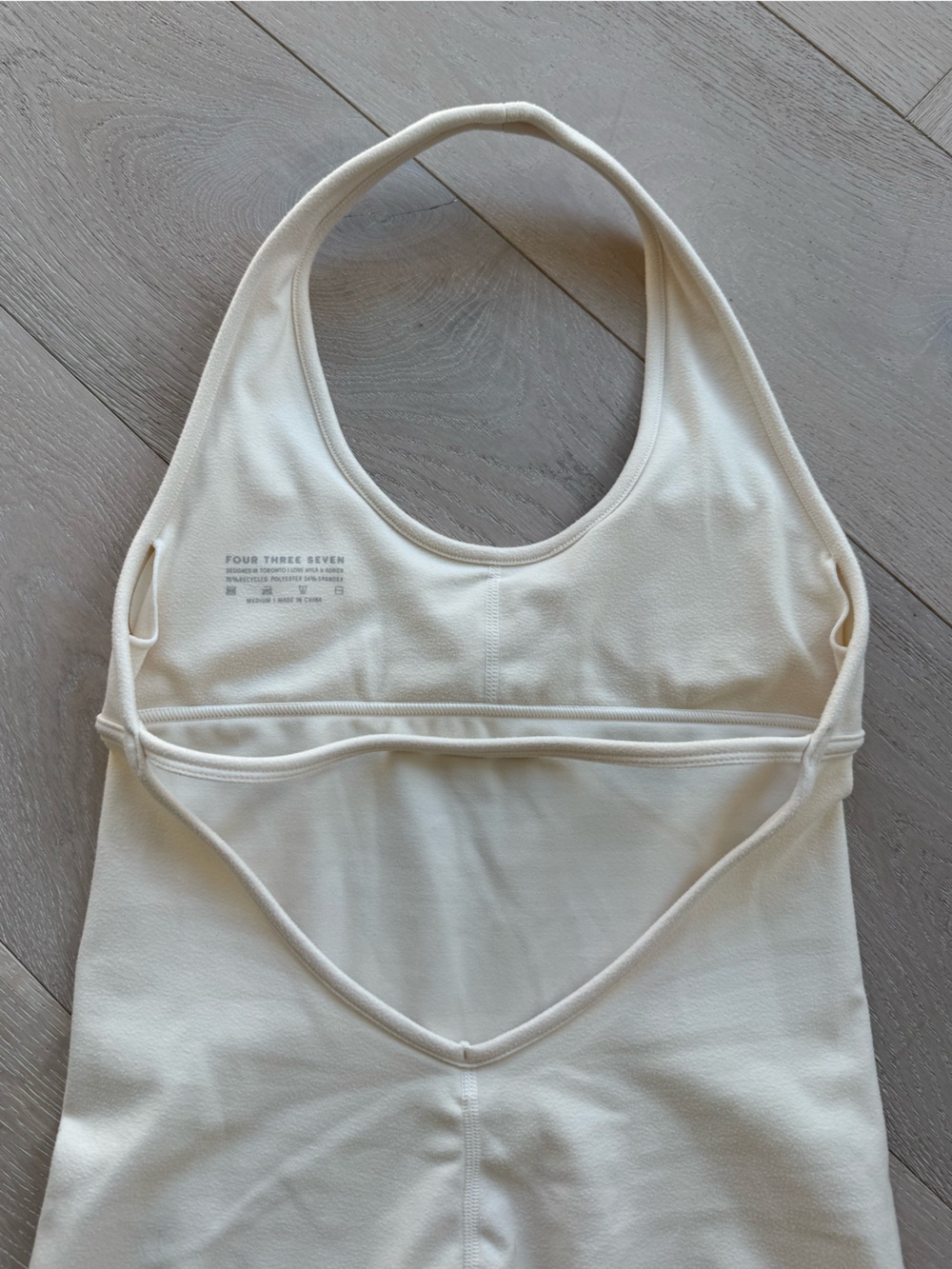 437 The Halter Onsie Cream - Picture 9 of 12